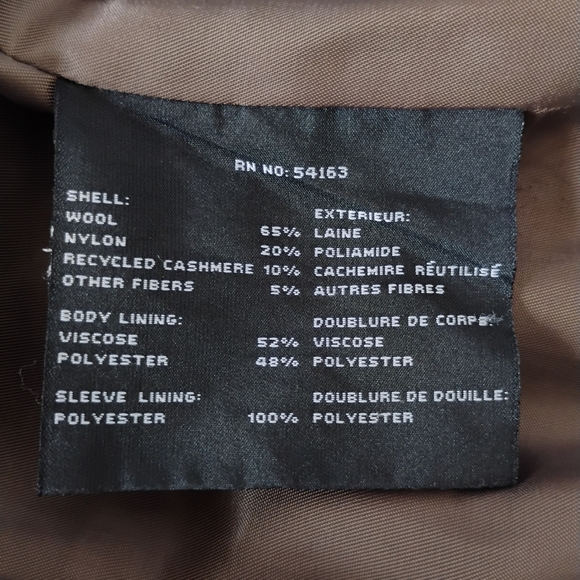 Andrew Marc Women's Cherish Walker Wool & Cashmere Winter Coat Charcoal Black - Picture 15 of 16